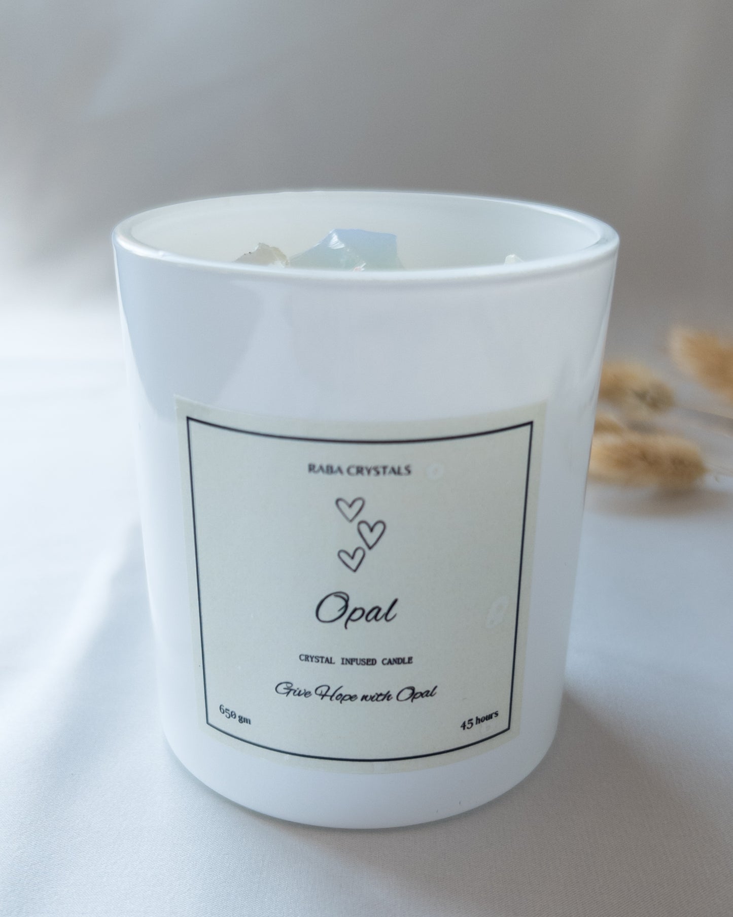 Opalite Candle