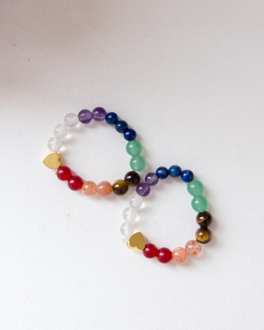 Seven Chakra Beaded Ring