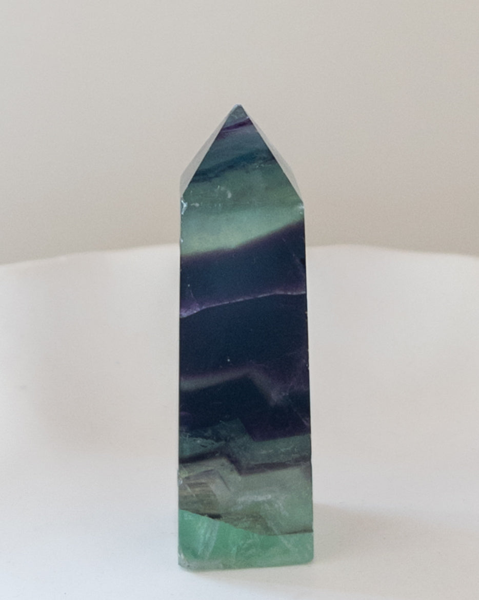 Rainbow Fluorite Tower #1