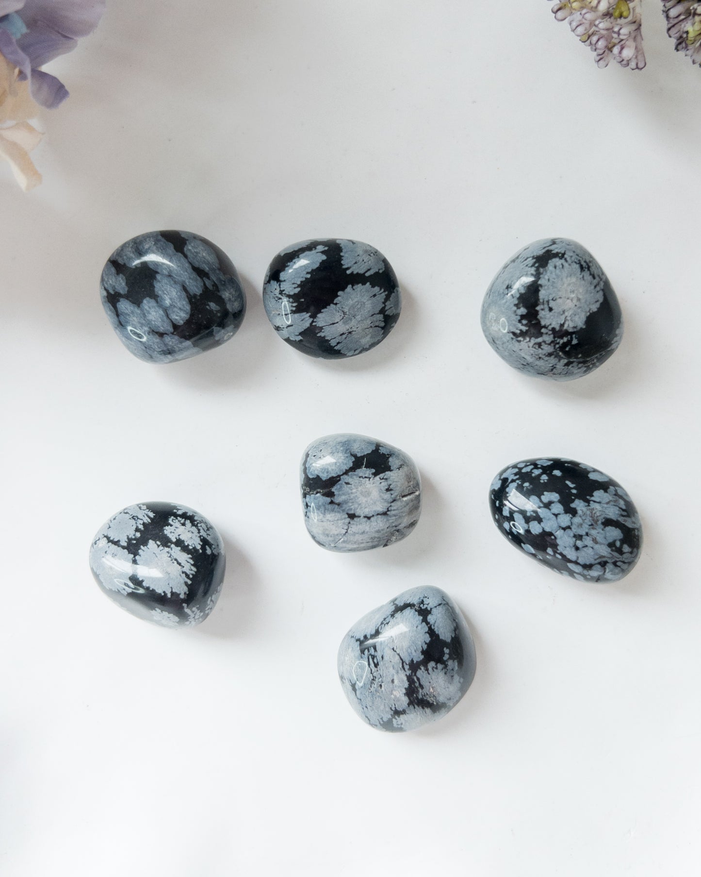 Snowflake Obsidian Tumbles