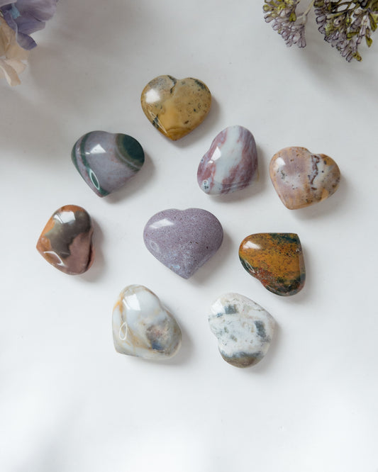 Ocean Jasper Hearts