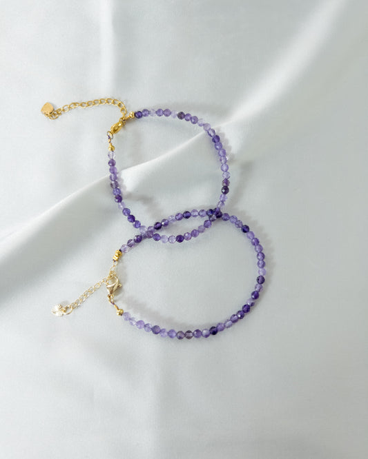 Lepidolite Faceted Bracelet