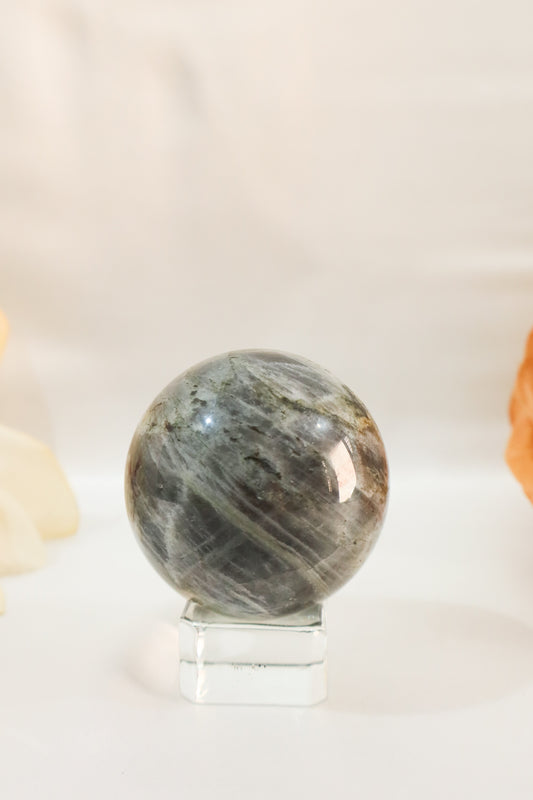 Purple Flash Labradorite Sphere #7