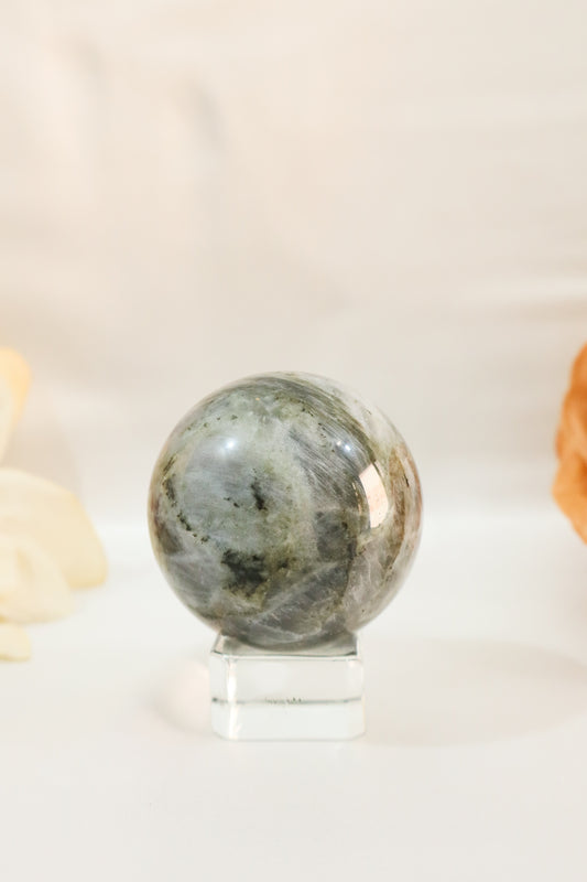 Purple Flash Labradorite Sphere #7