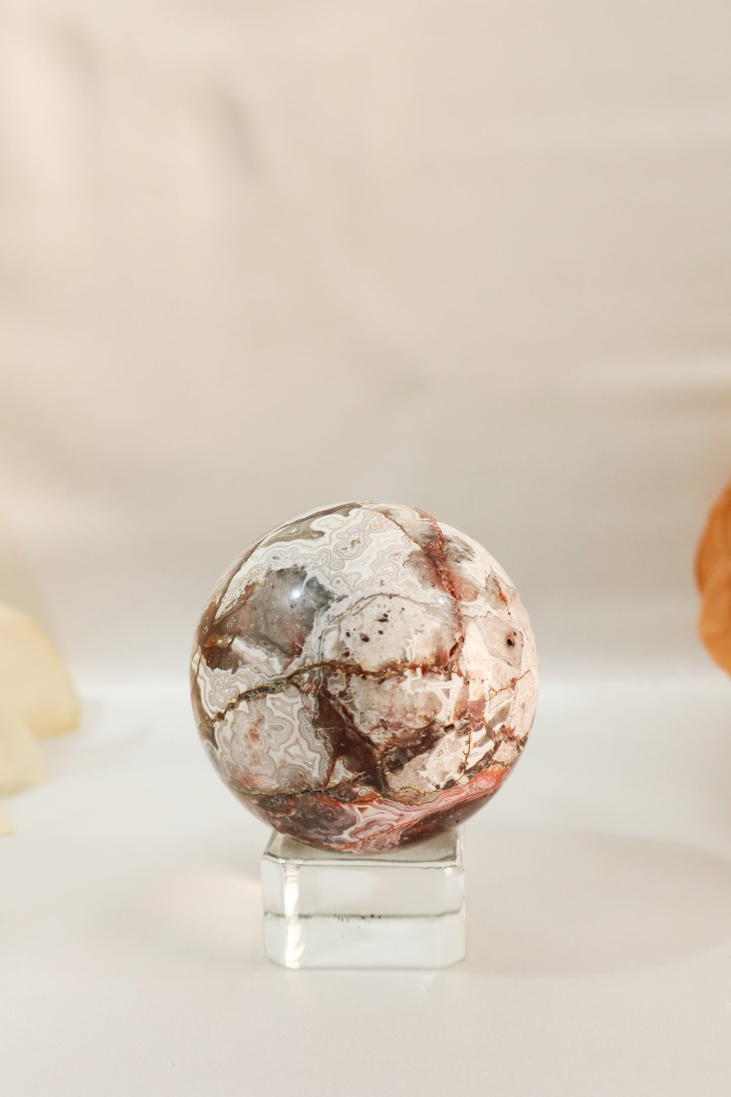 Mexican Crazy Lace Agate Sphere #1