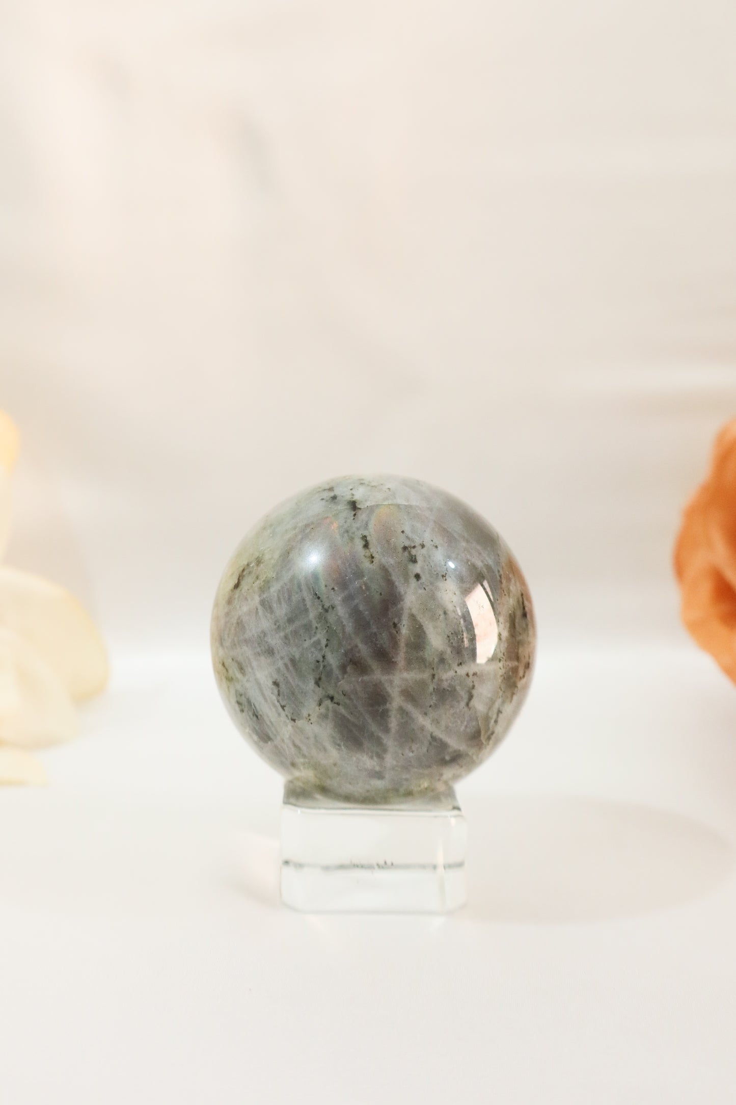 Purple Flash Labradorite Sphere #6