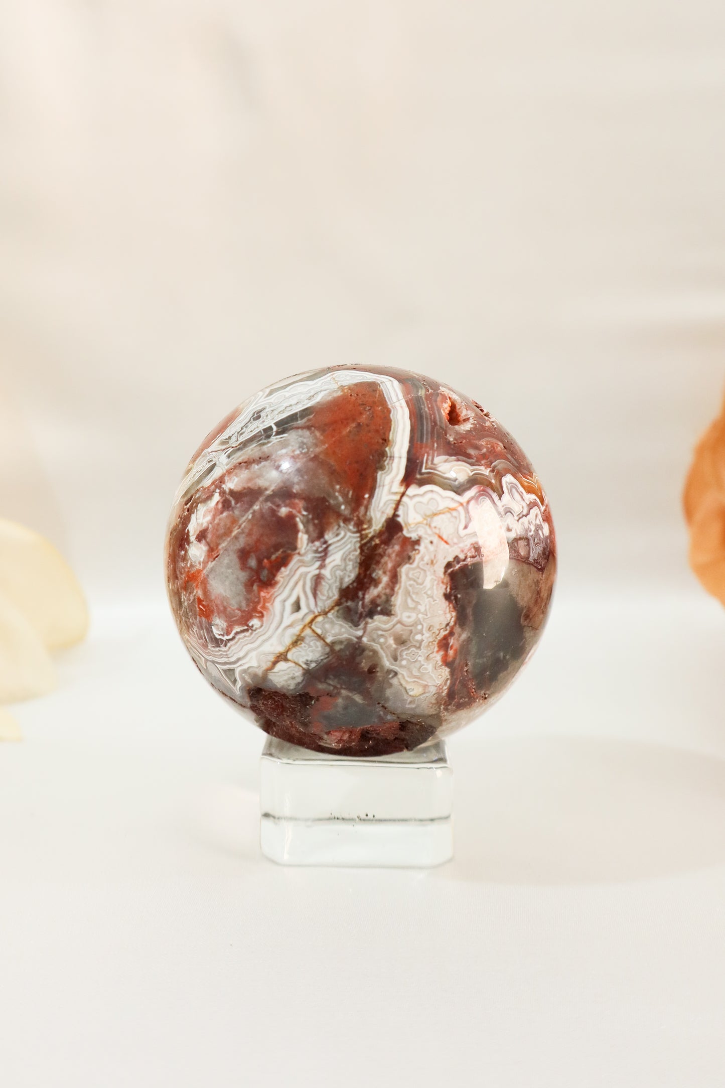 Mexican Crazy Lace Agate Sphere #3