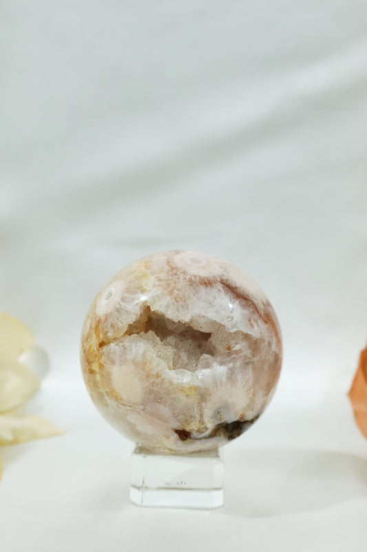 Flower Agate Sphere #12
