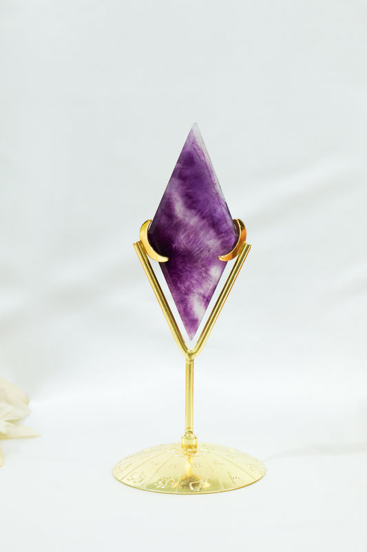Fluorite Diamond on Stand #2