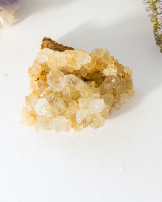 Quartz Cluster w/ Limonite #1