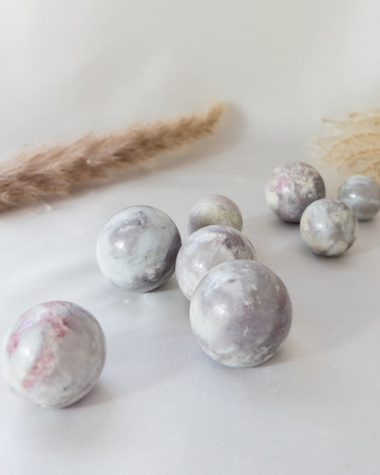 Pink Tourmaline Spheres