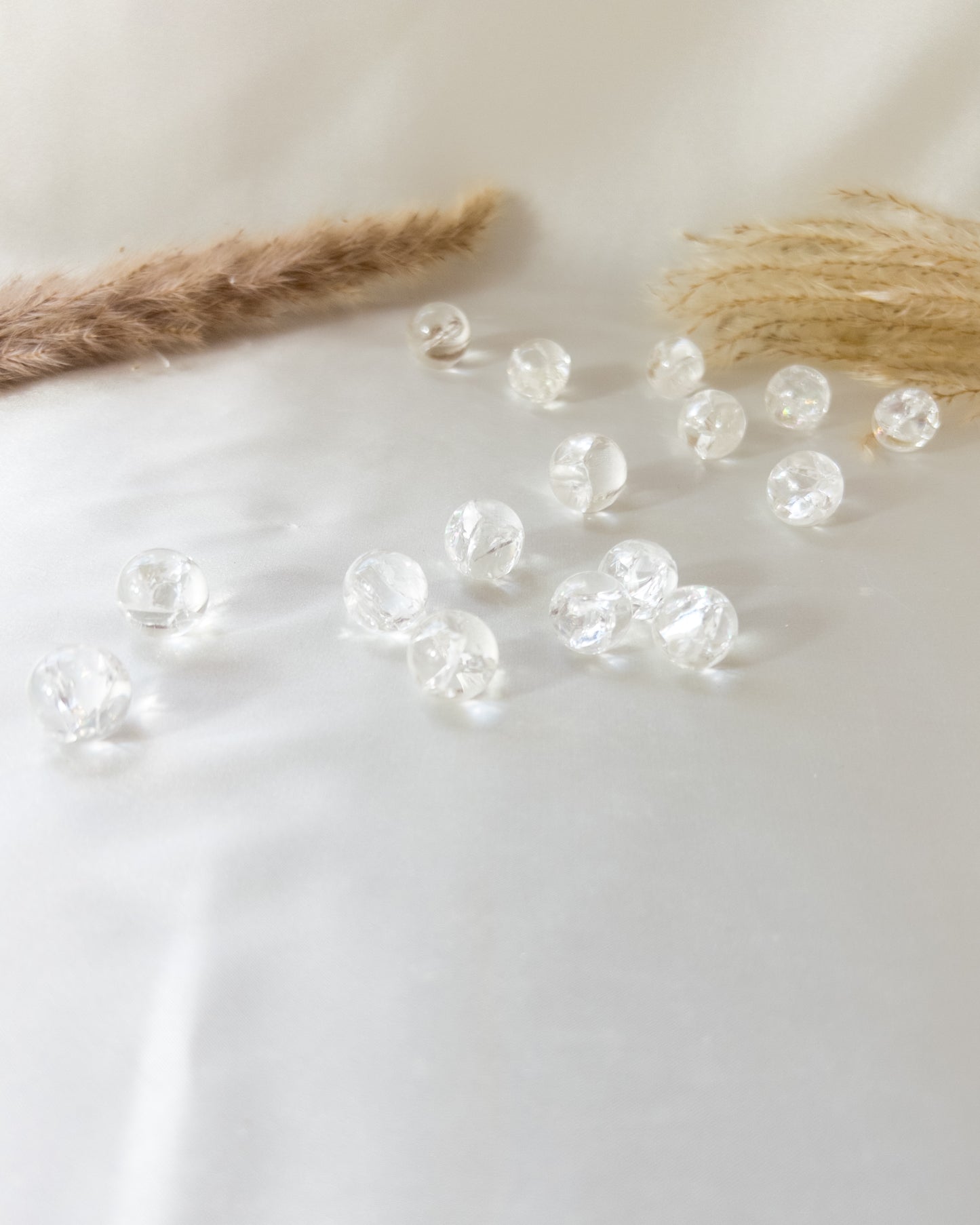 Crackled Clear Quartz Sphere - Mini