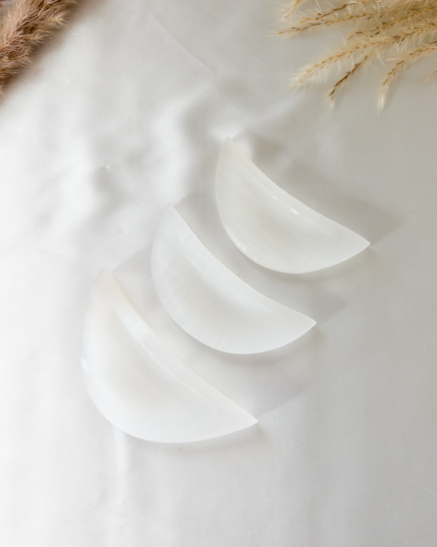 Selenite Moon Bowl