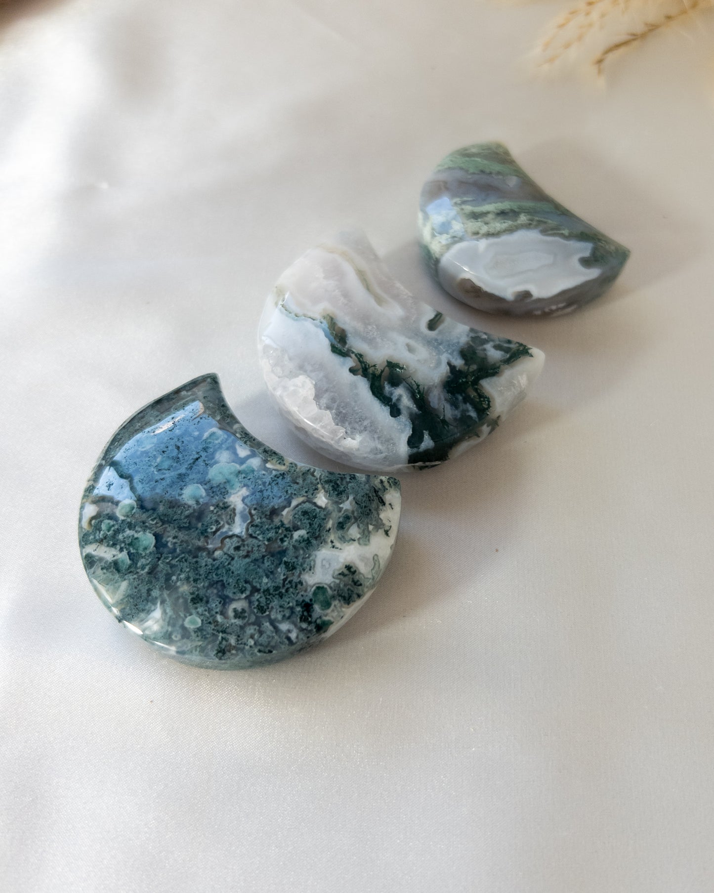 Moss Agate Moons