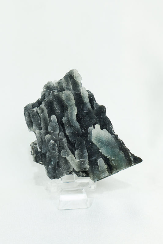 Black Chalcedony & Apophyllite Cluster - High Quality #5