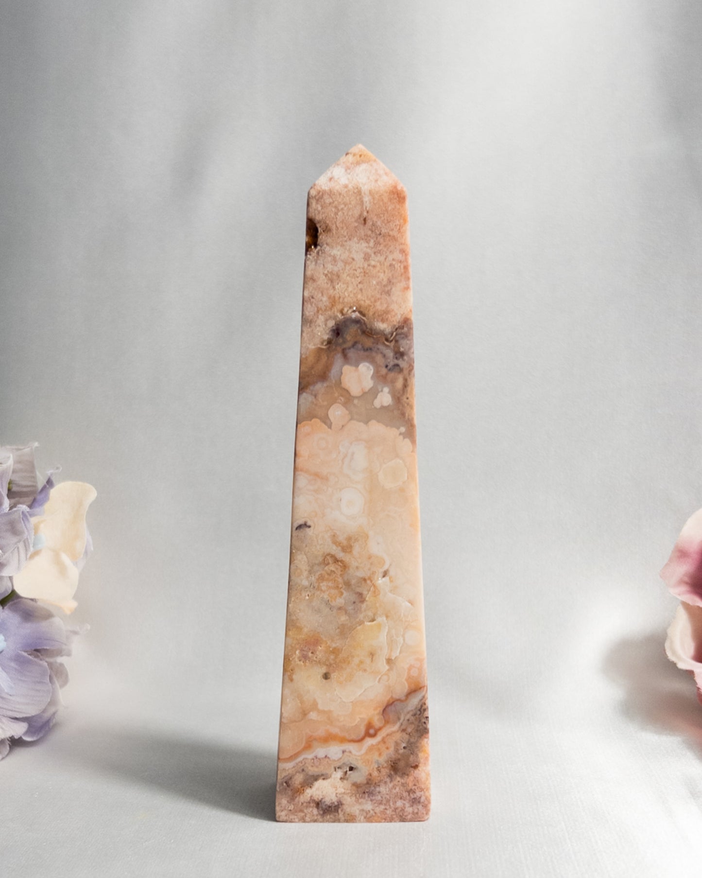 Pink Crazy Lace Agate Tower #4