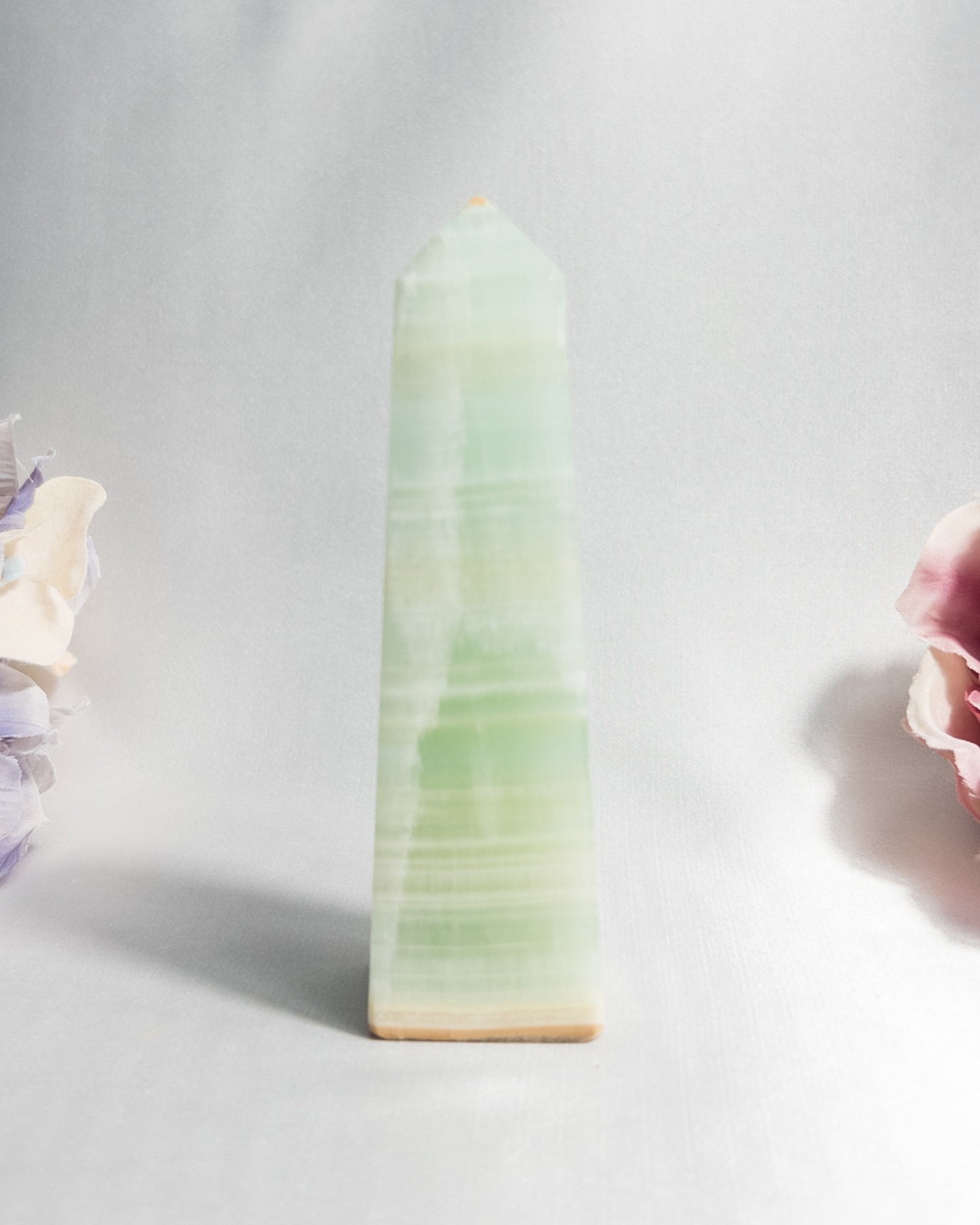 Pistachio Calcite Obelisks