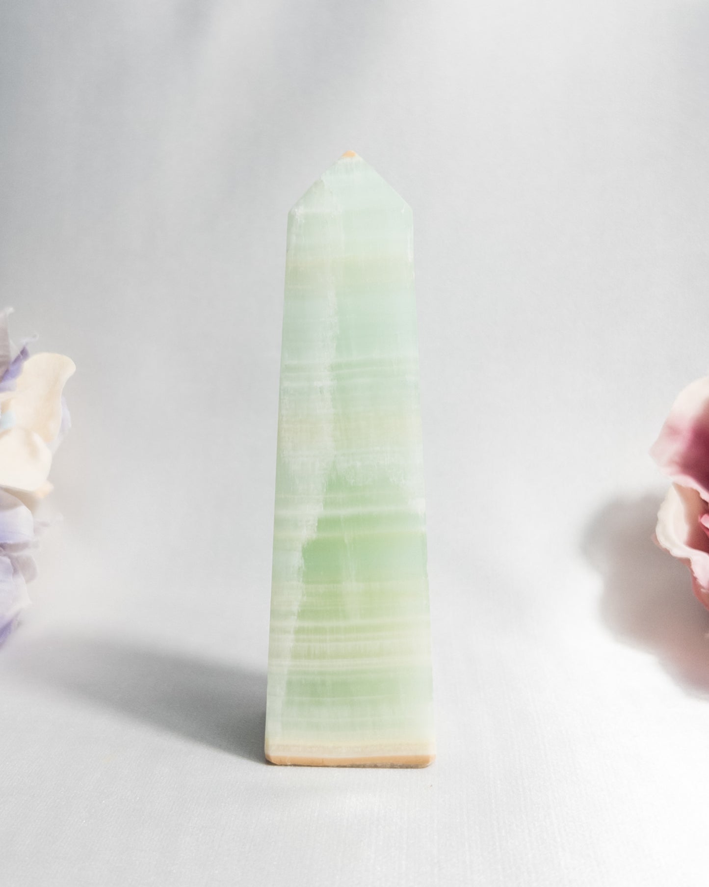 Pistachio Calcite Obelisks