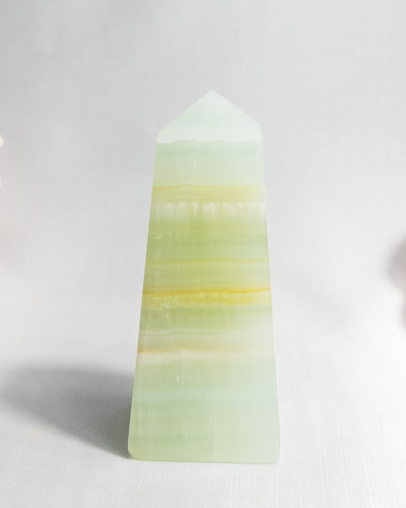 Pistachio Calcite Obelisks