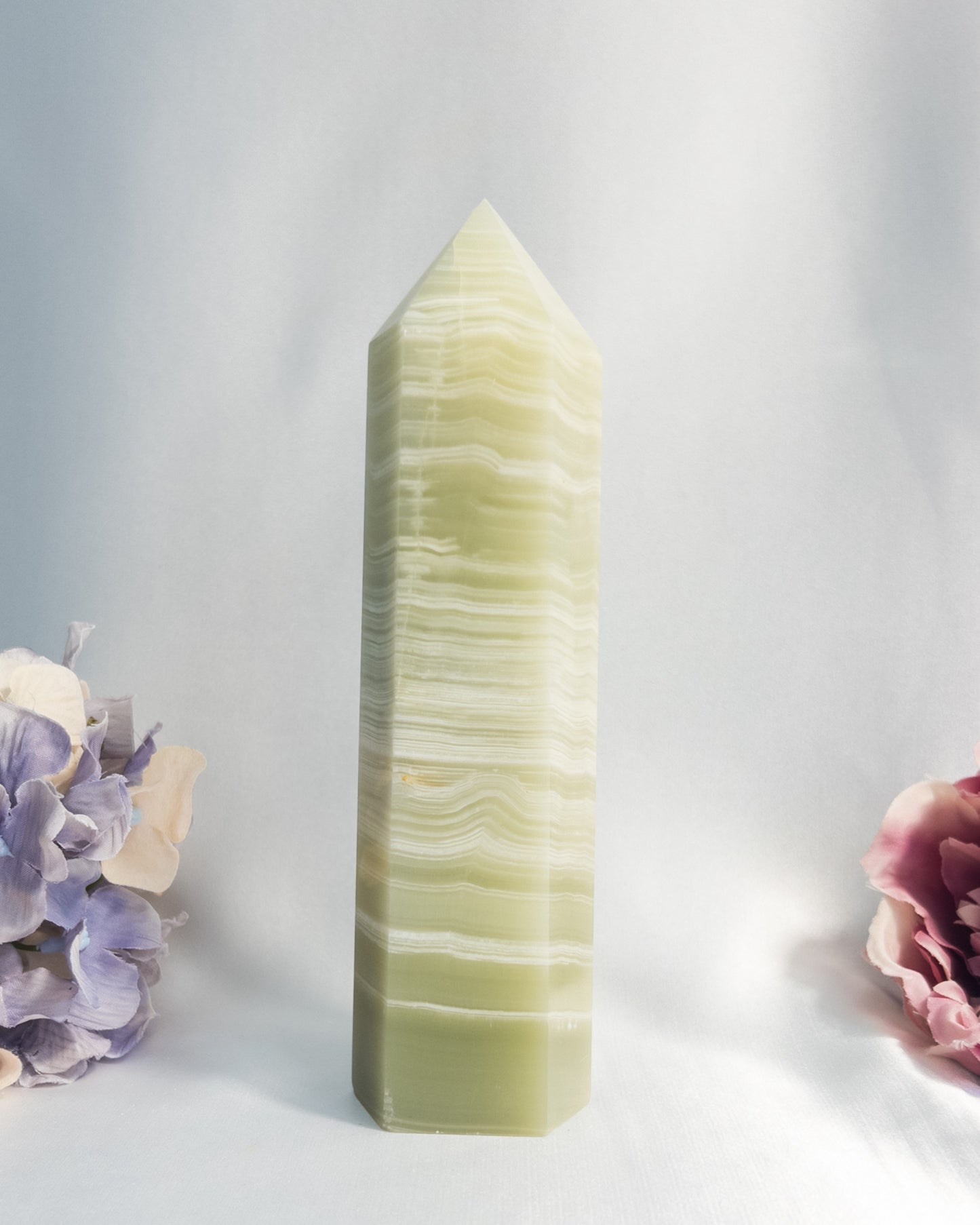 Green Banded Onyx Tower