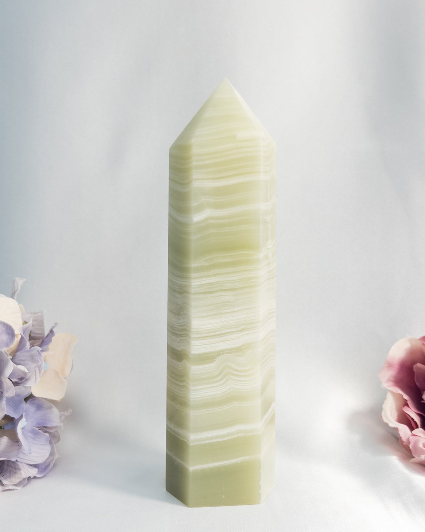 Green Banded Onyx Tower