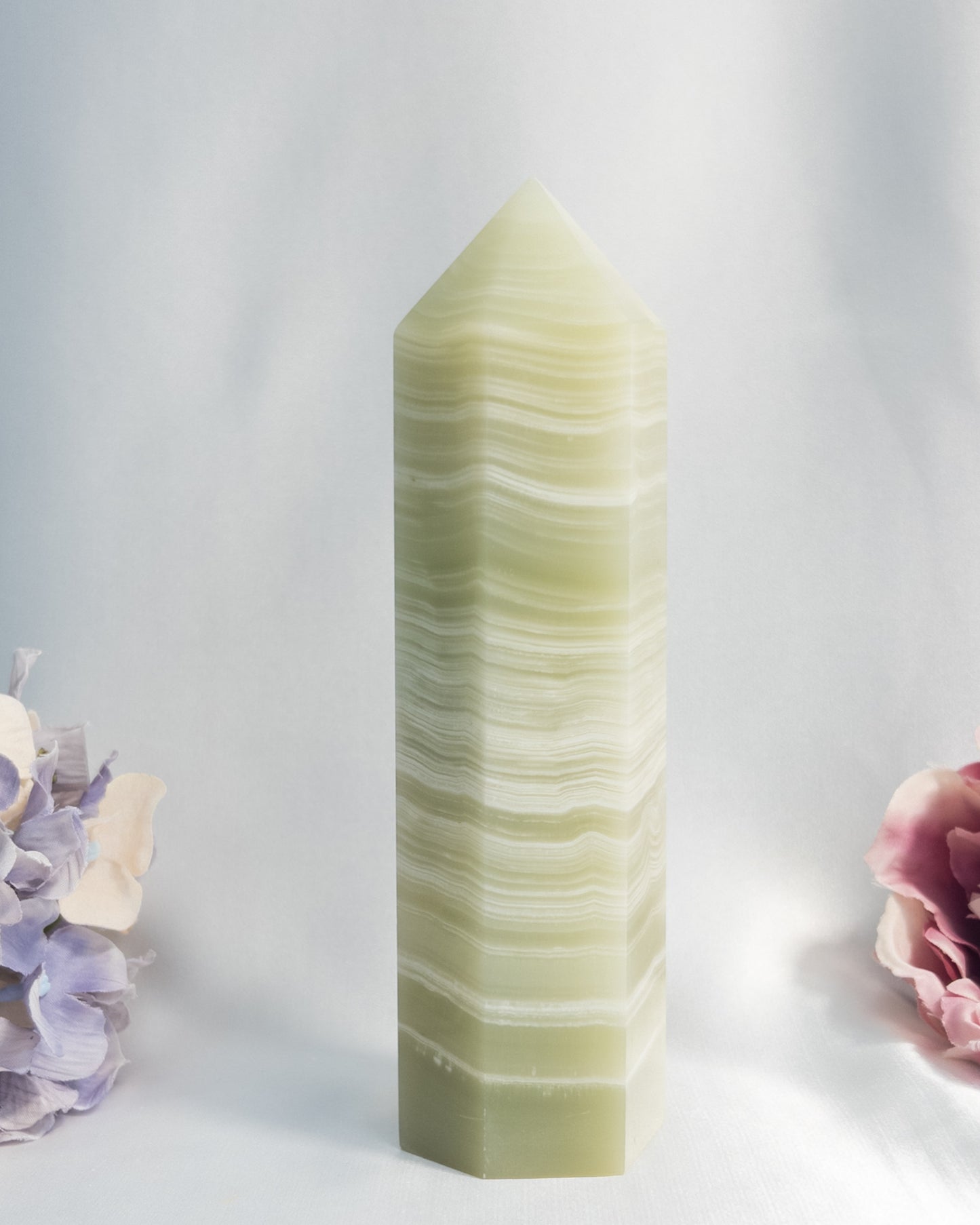 Green Banded Onyx Tower