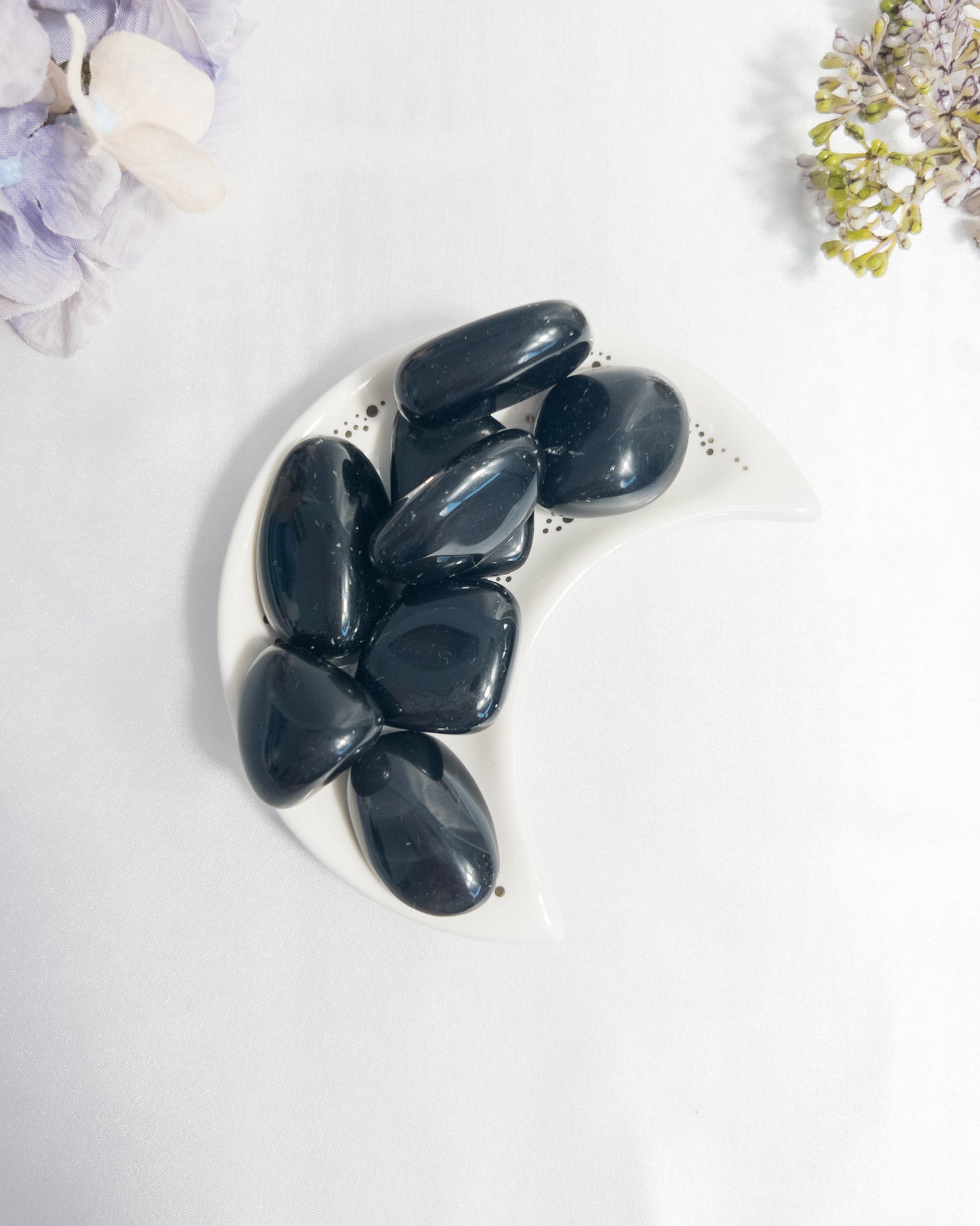 Black Obsidian Tumbles