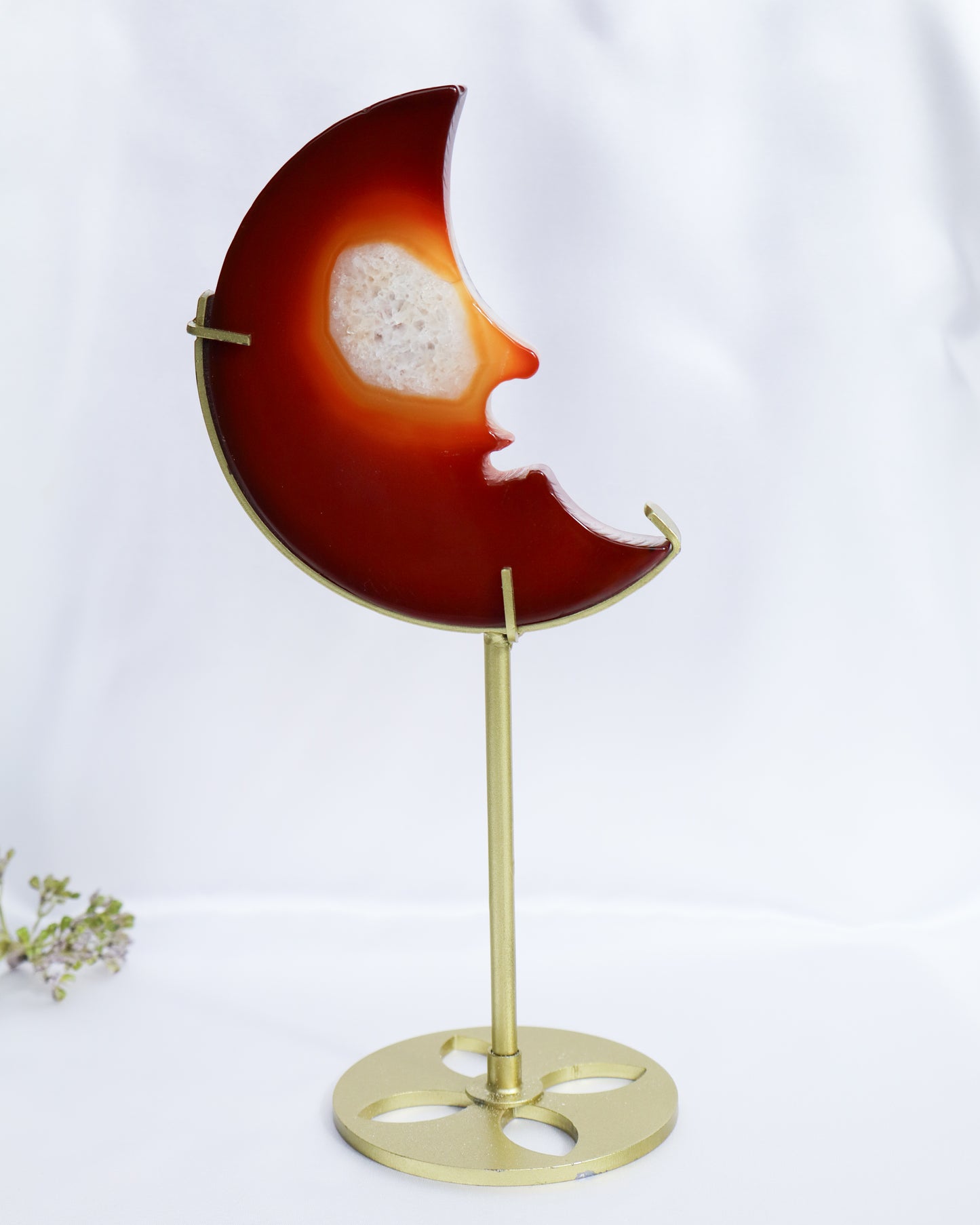 Carnelian Moon on Stand #2