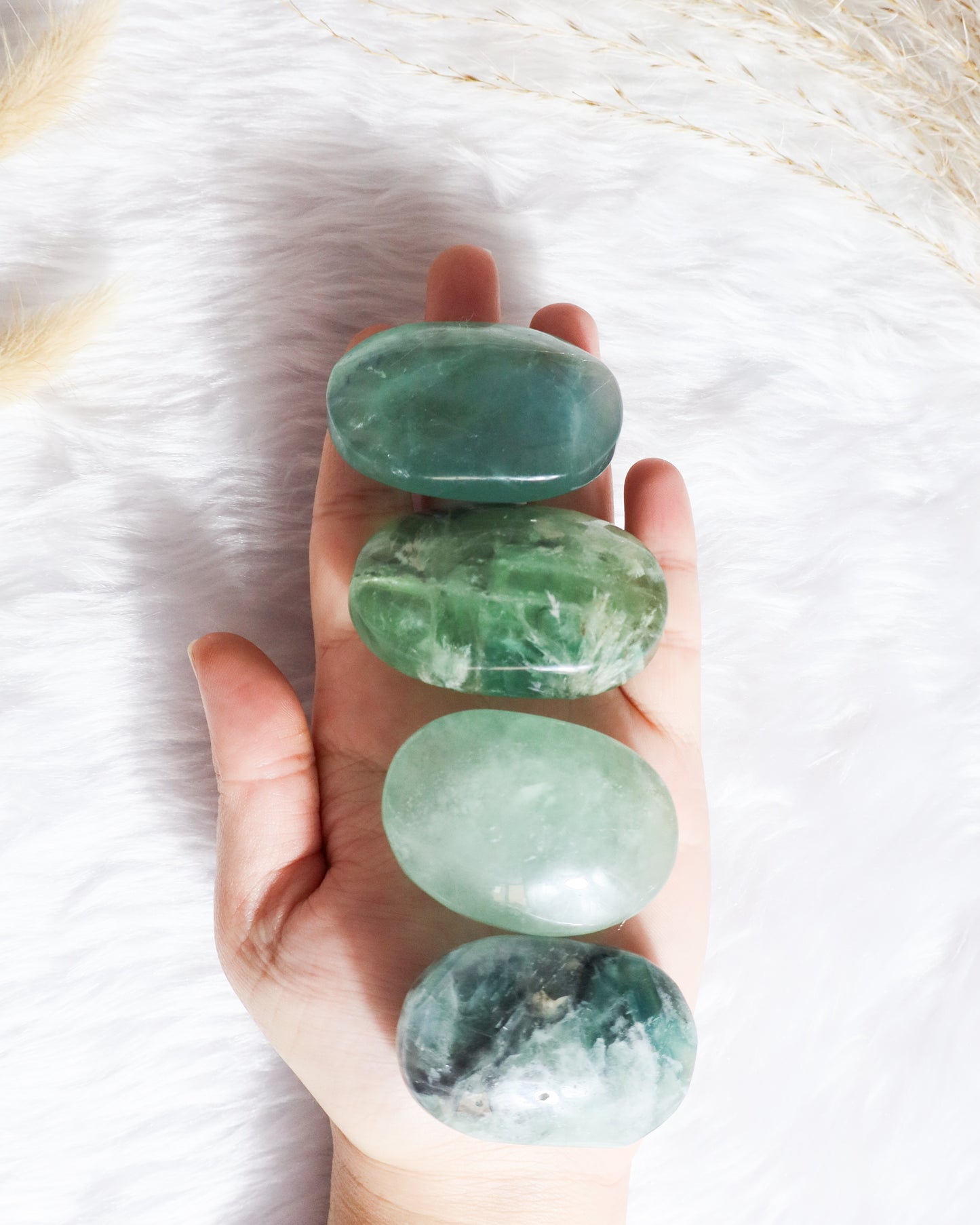 Fluorite Palm Stones