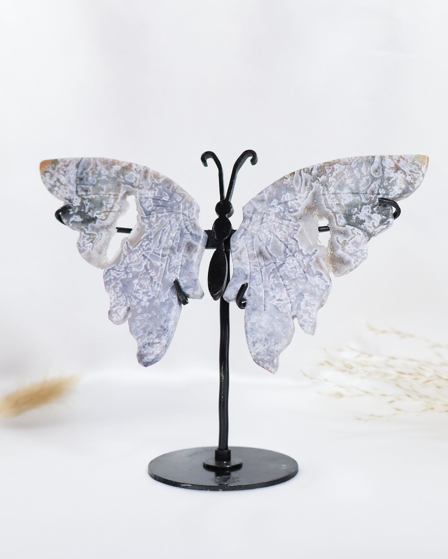 Moss Agate Butterfly Wings #10