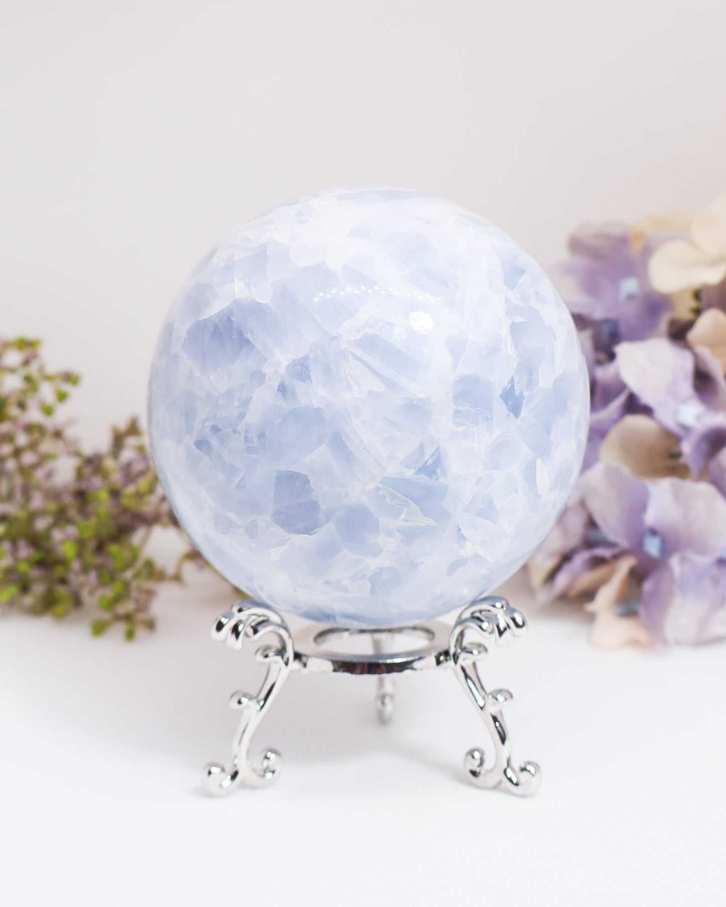 Blue Calcite Sphere #6