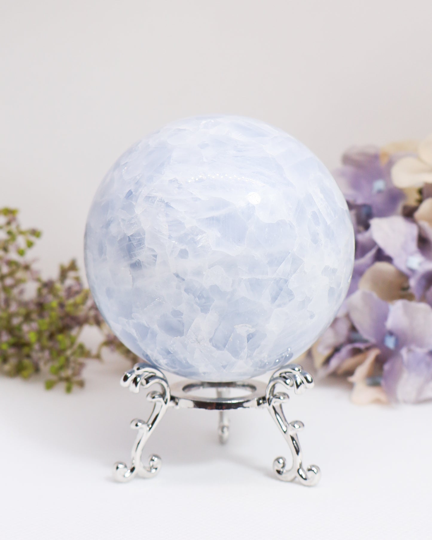 Blue Calcite Sphere #6