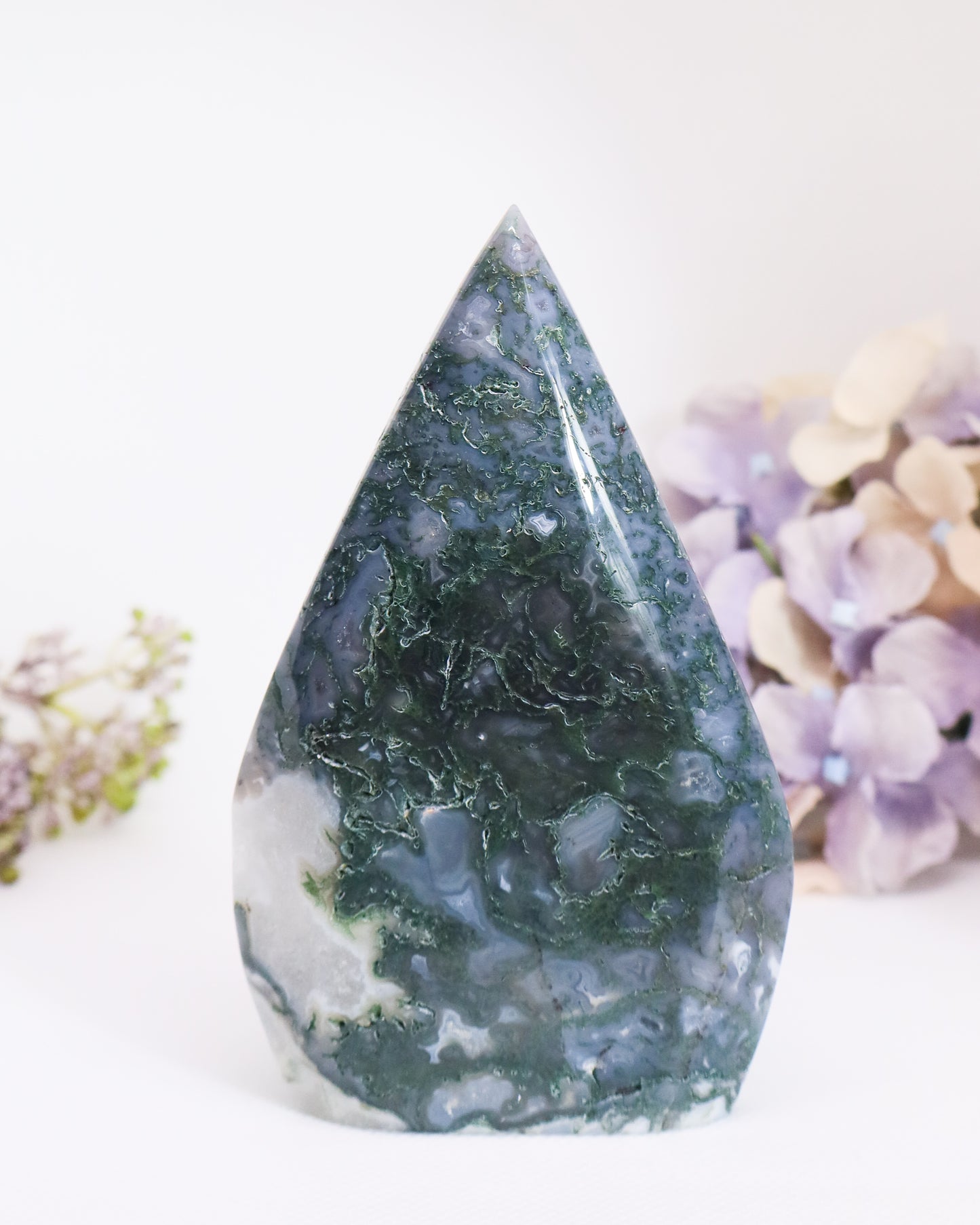 Moss Agate Flame #5