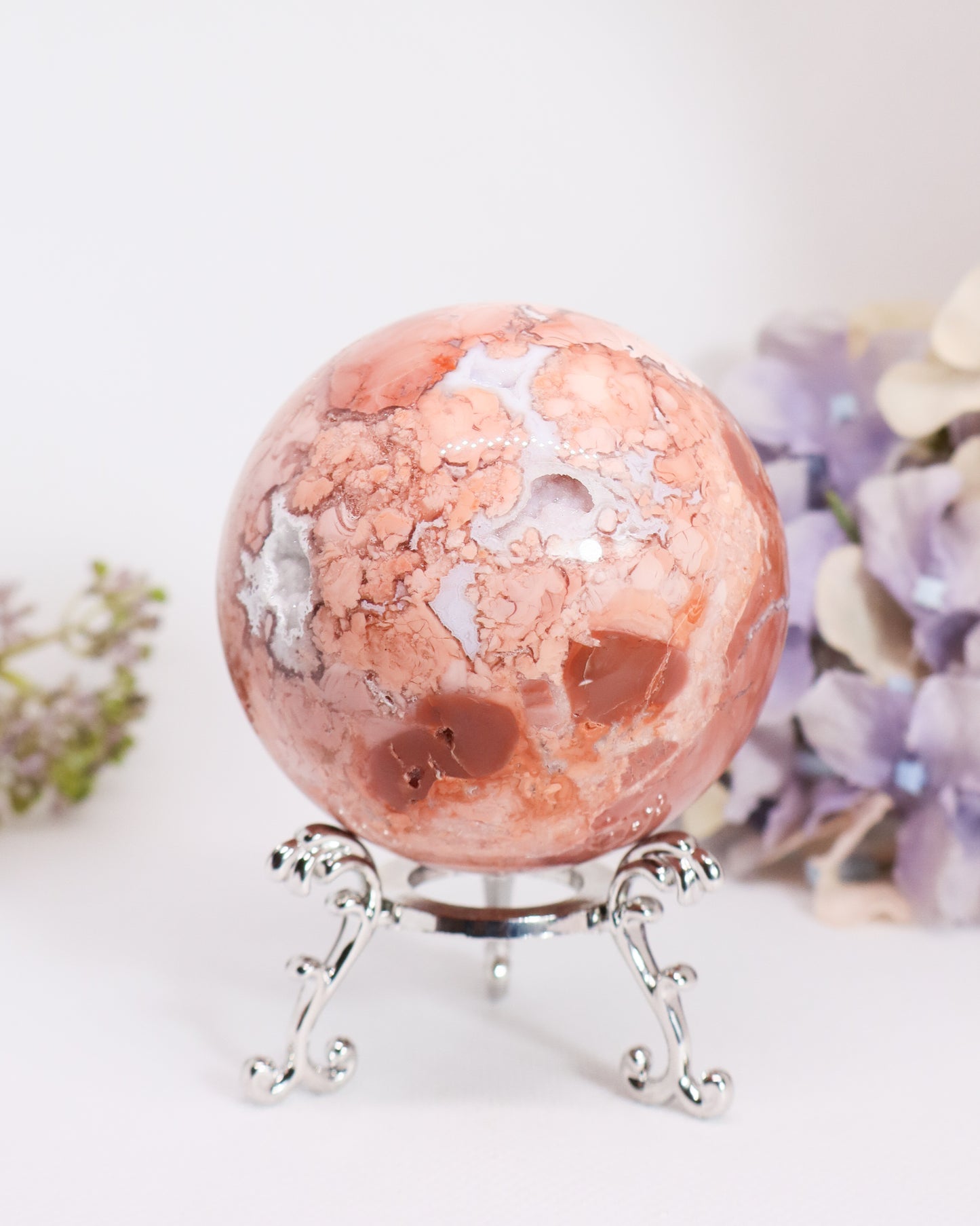 Pink Agate Sphere #7