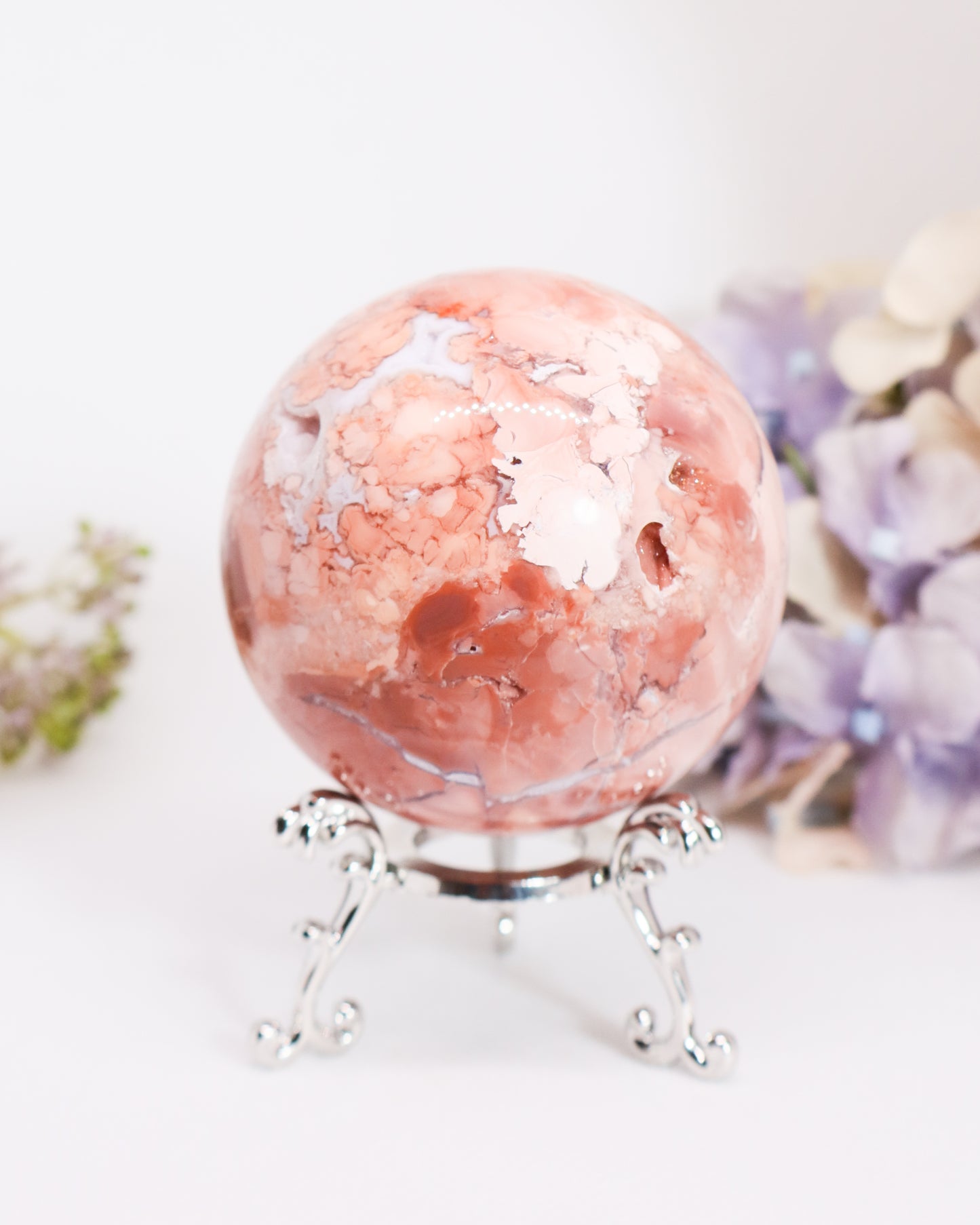 Pink Agate Sphere #7