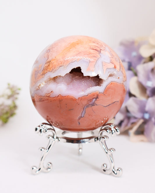 Pink Agate Sphere #5