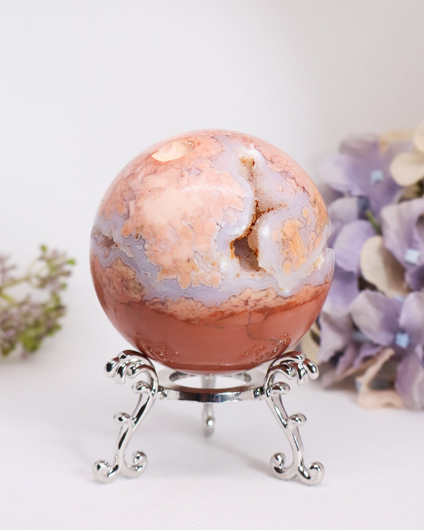 Pink Agate Sphere #5