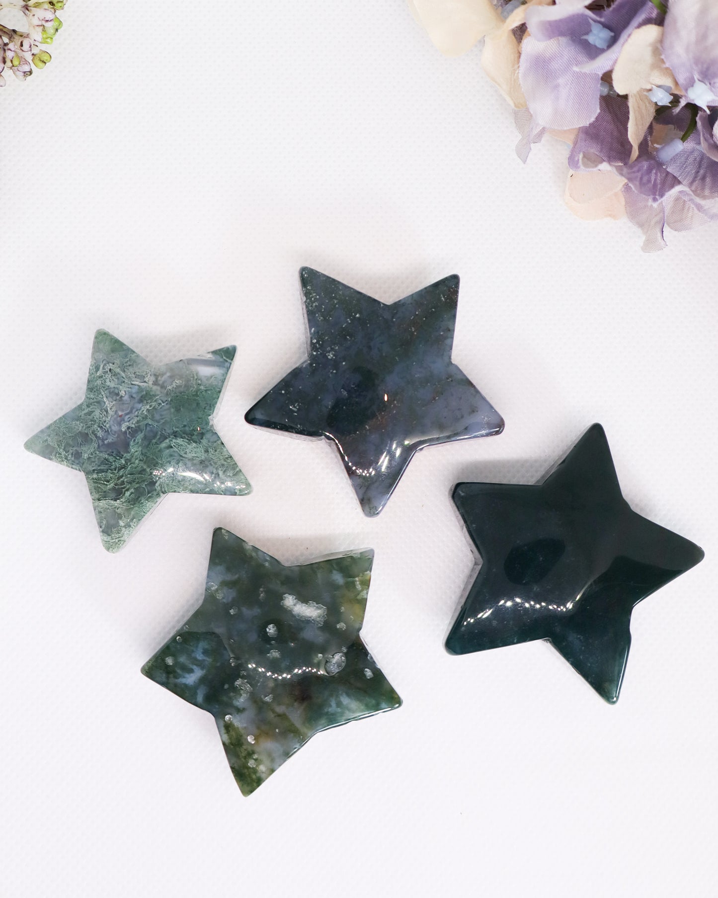 Moss Agate Stars