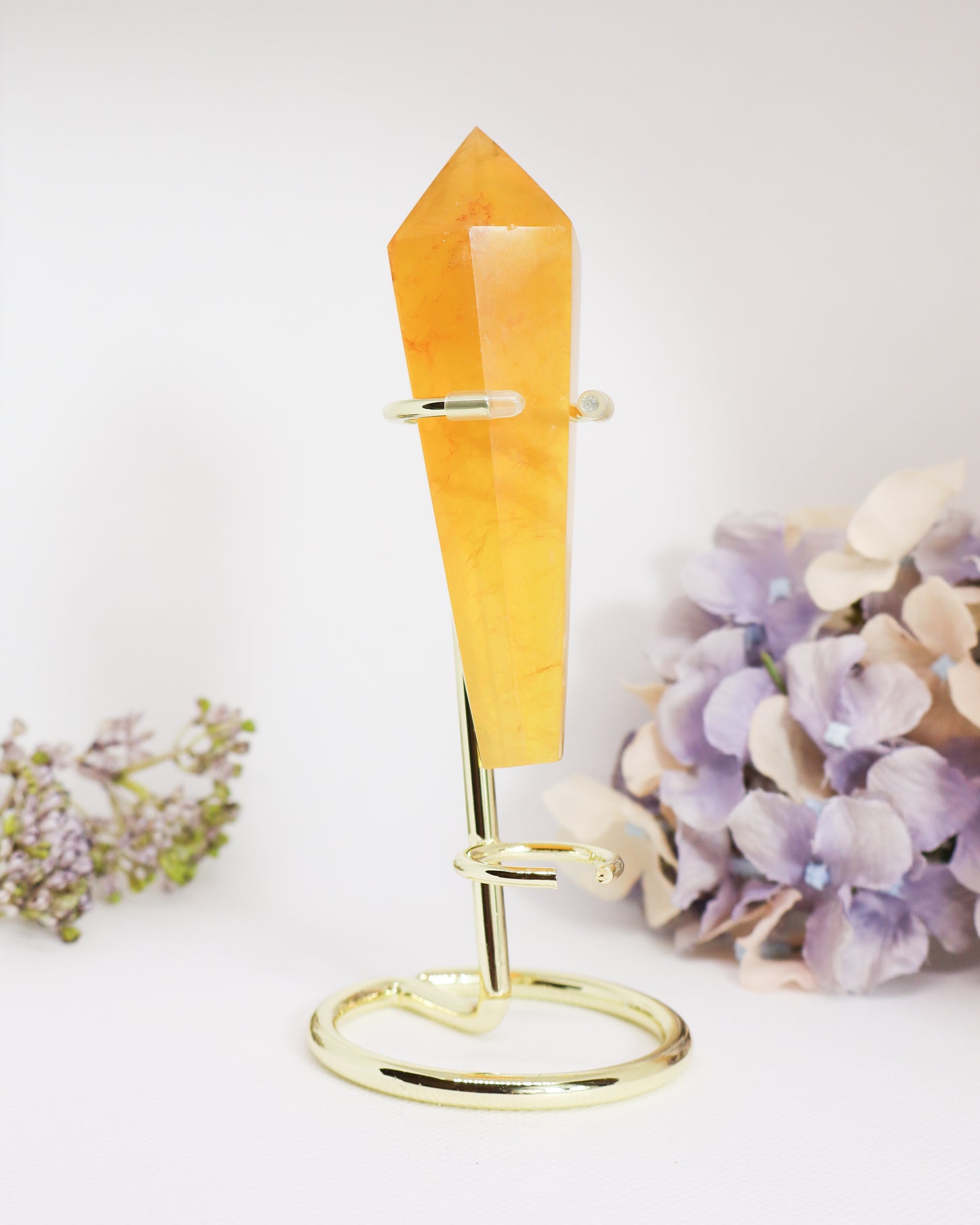 Yellow Fluorite Wand on Stand #3