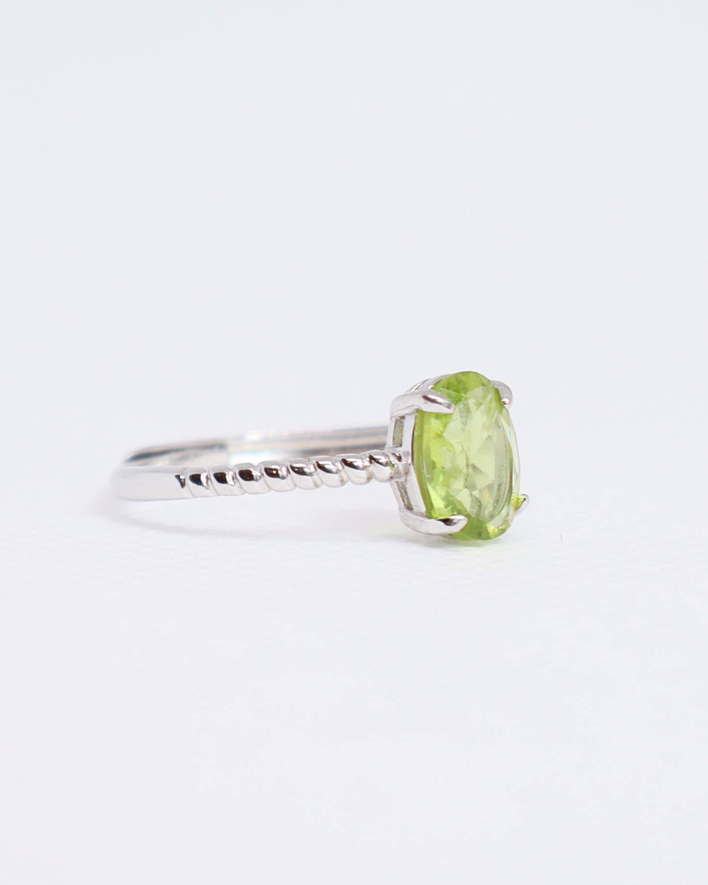 Peridot Ring - 925 Sterling Silver