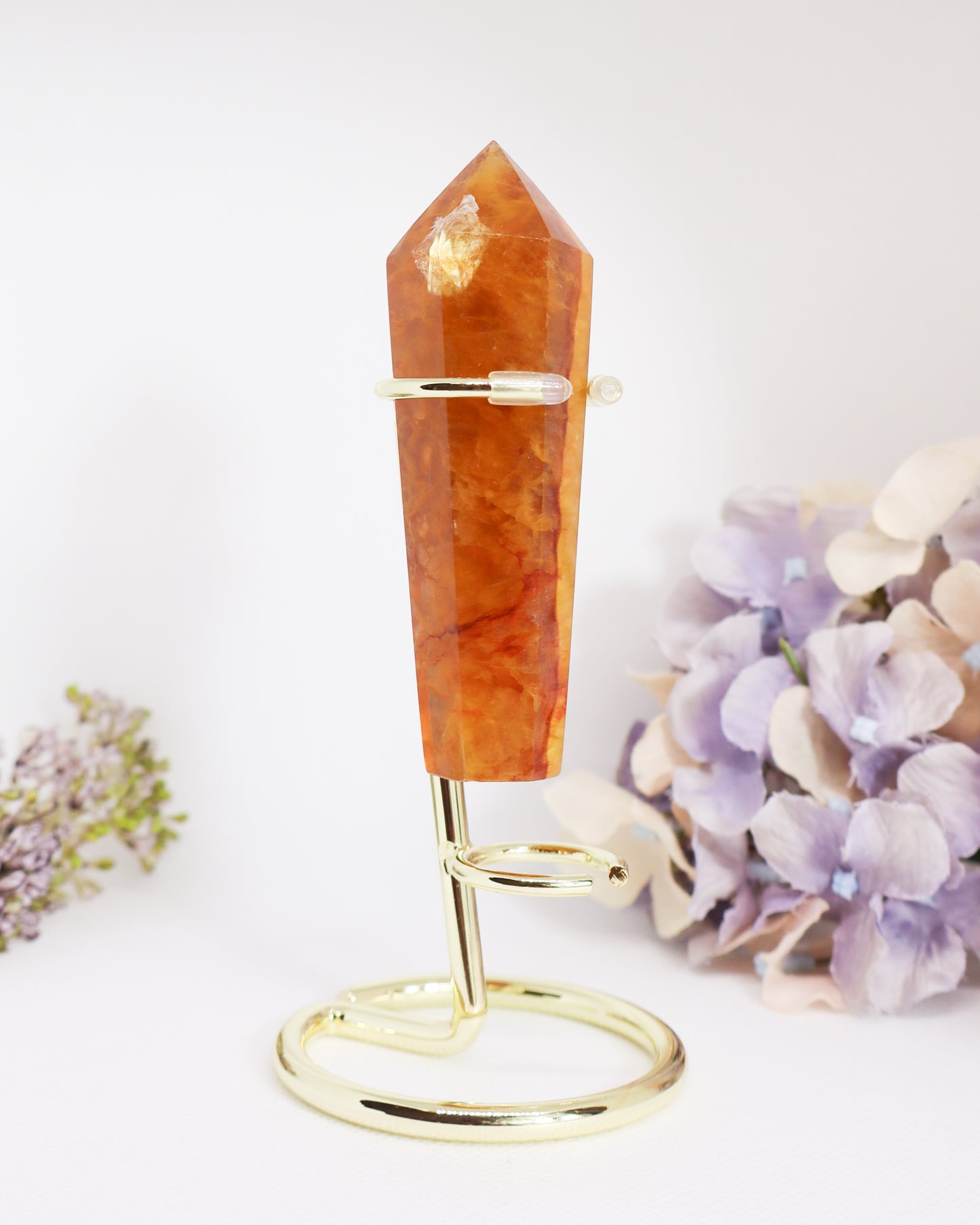 Yellow Fluorite Wand on Stand #1