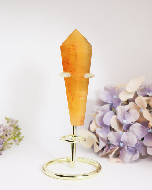 Yellow Fluorite Wand on Stand #5