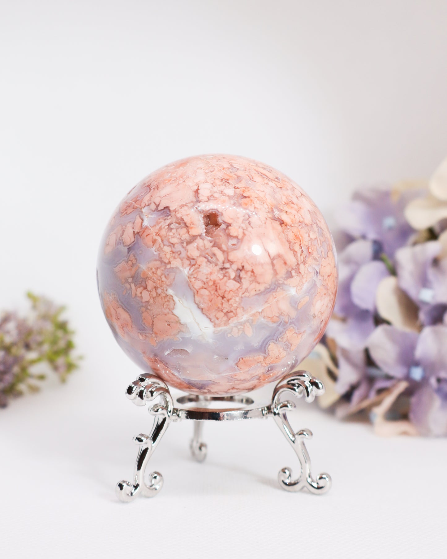 Pink Agate Sphere #6