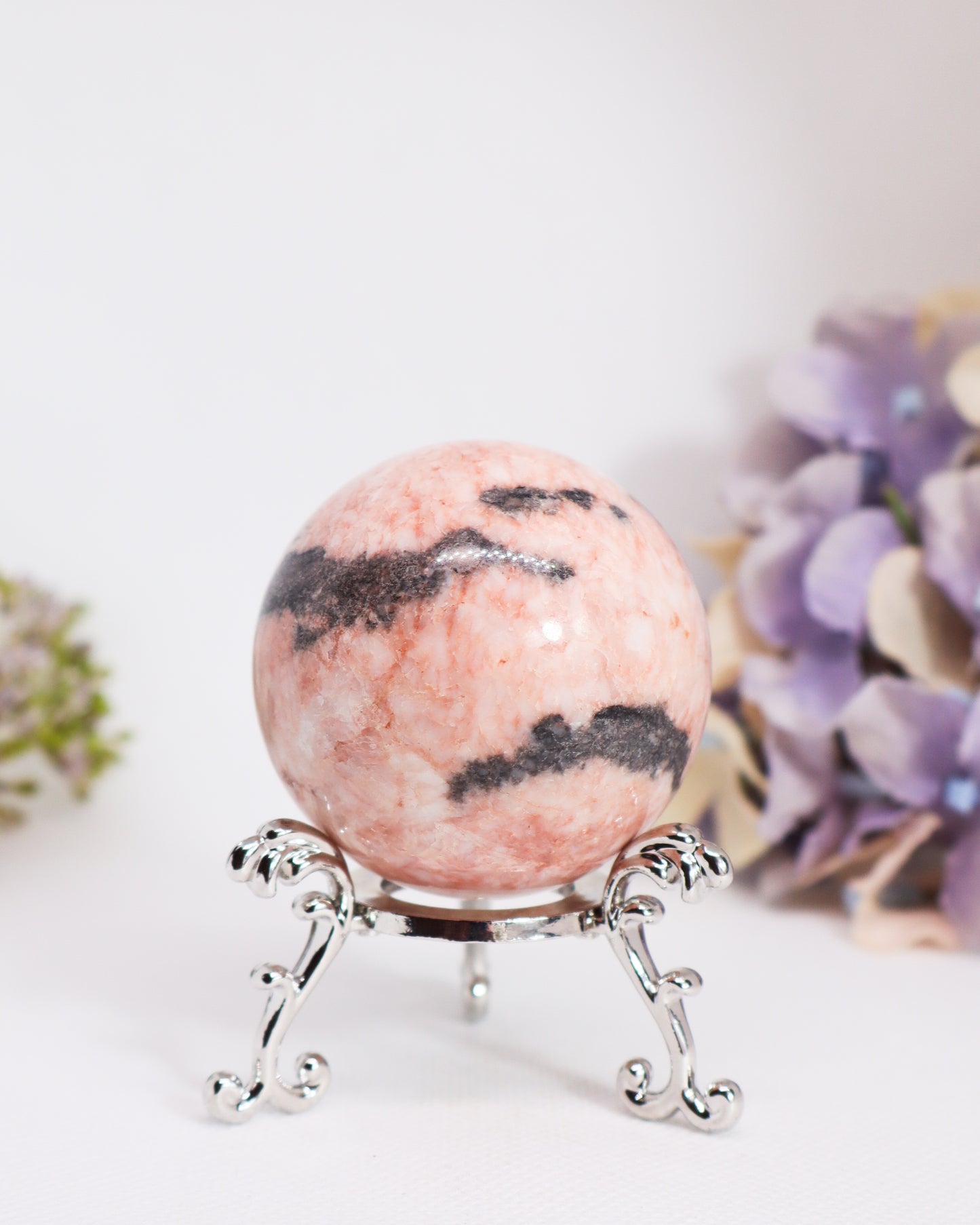 Pink Zebra Jasper Sphere #3