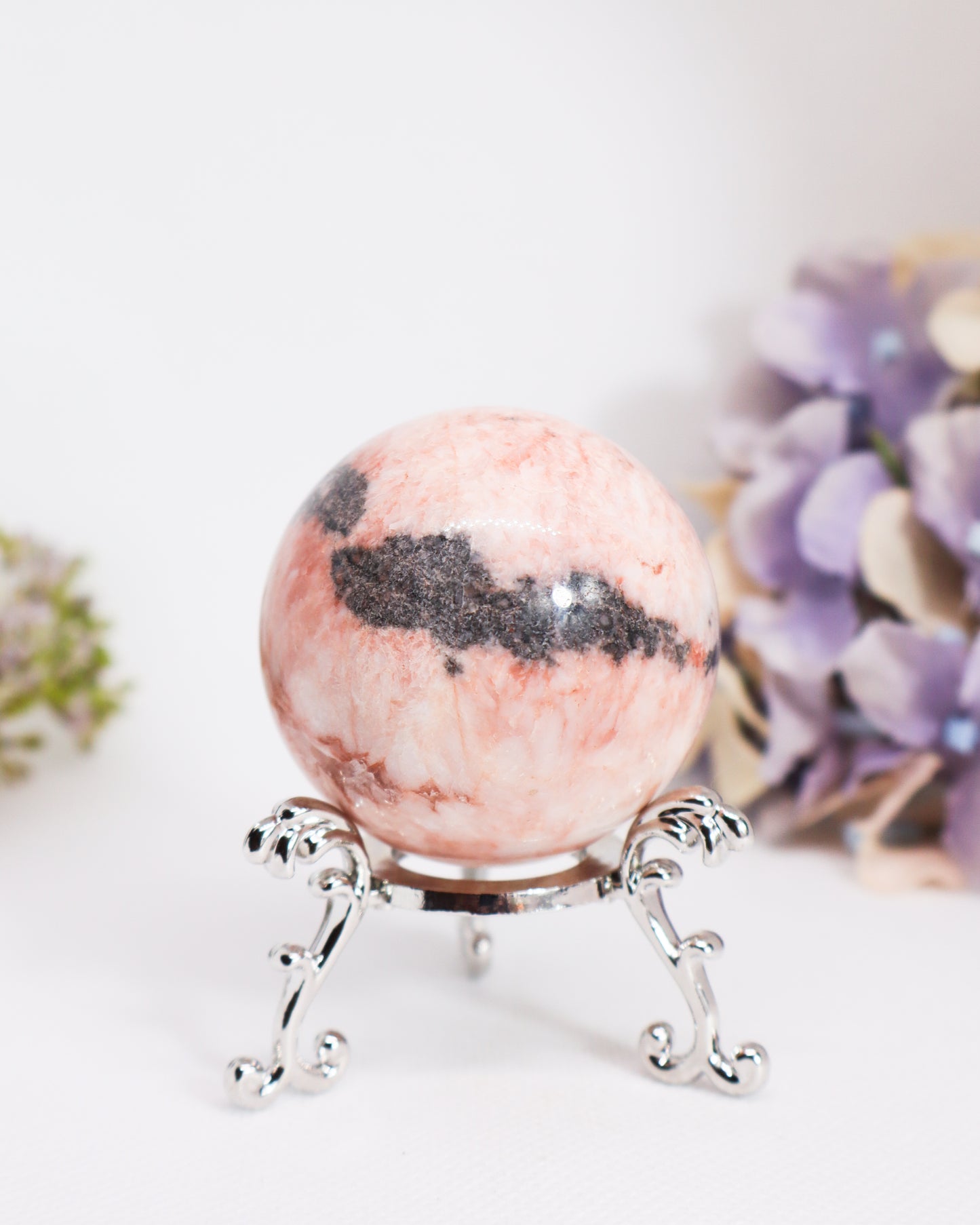 Pink Zebra Jasper Sphere #3