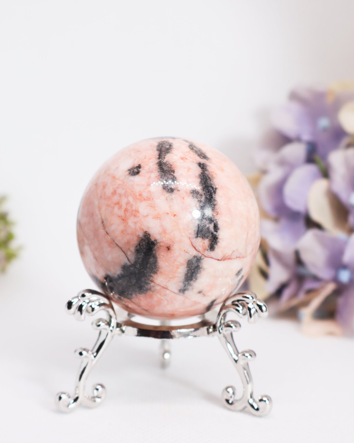 Pink Zebra Jasper Sphere #4