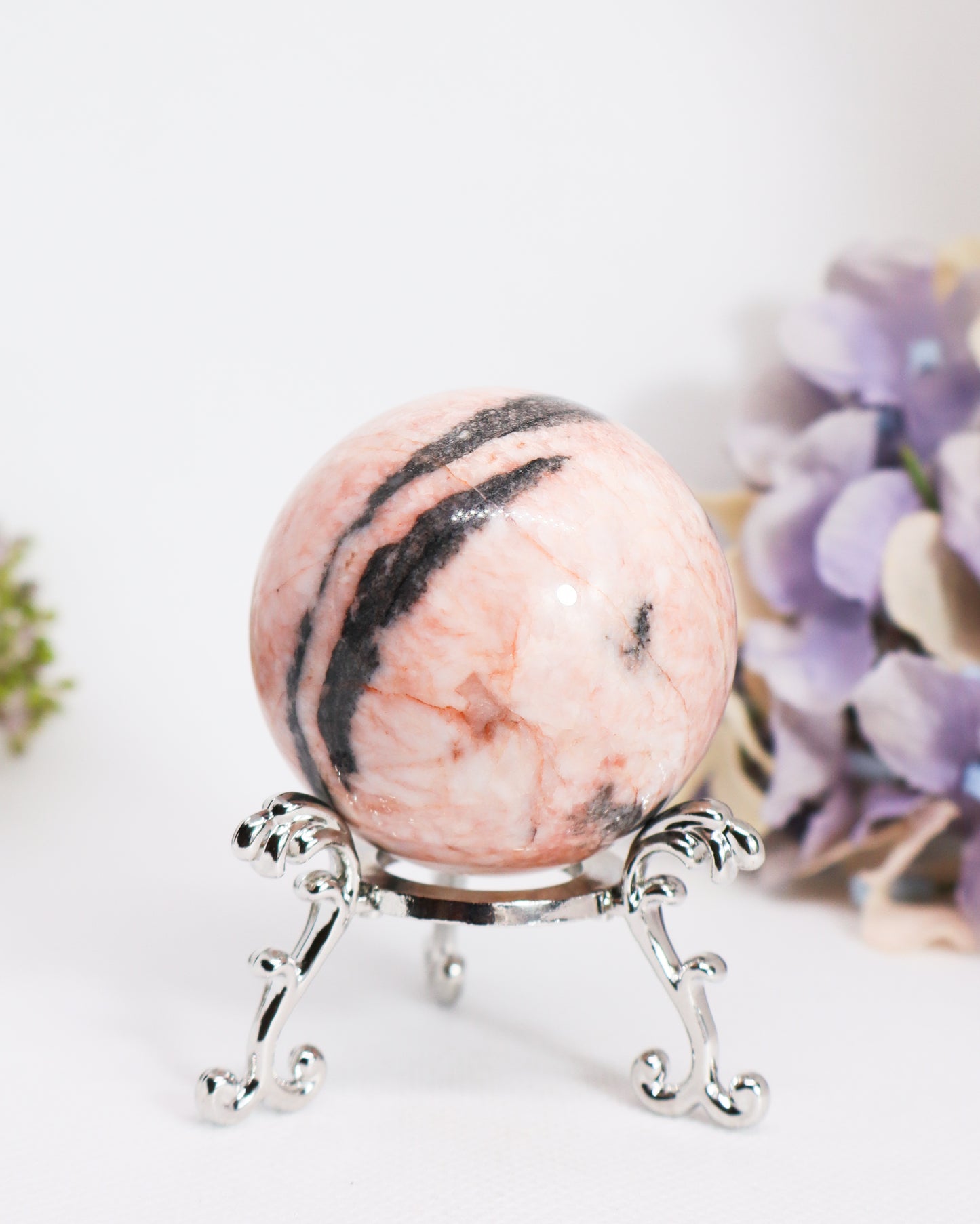 Pink Zebra Jasper Sphere #4