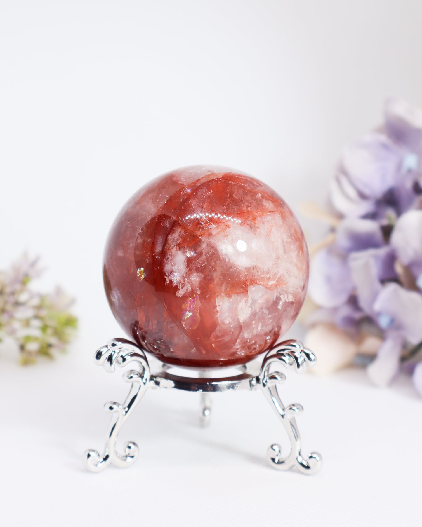 Fire Quartz Sphere #2