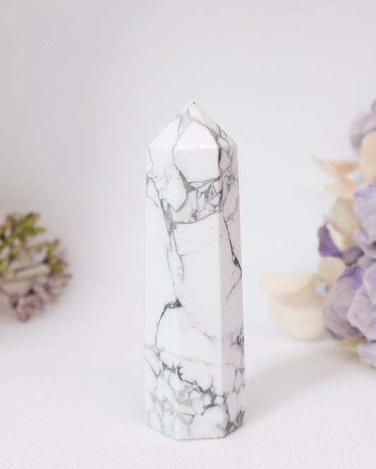 White Howlite Towers