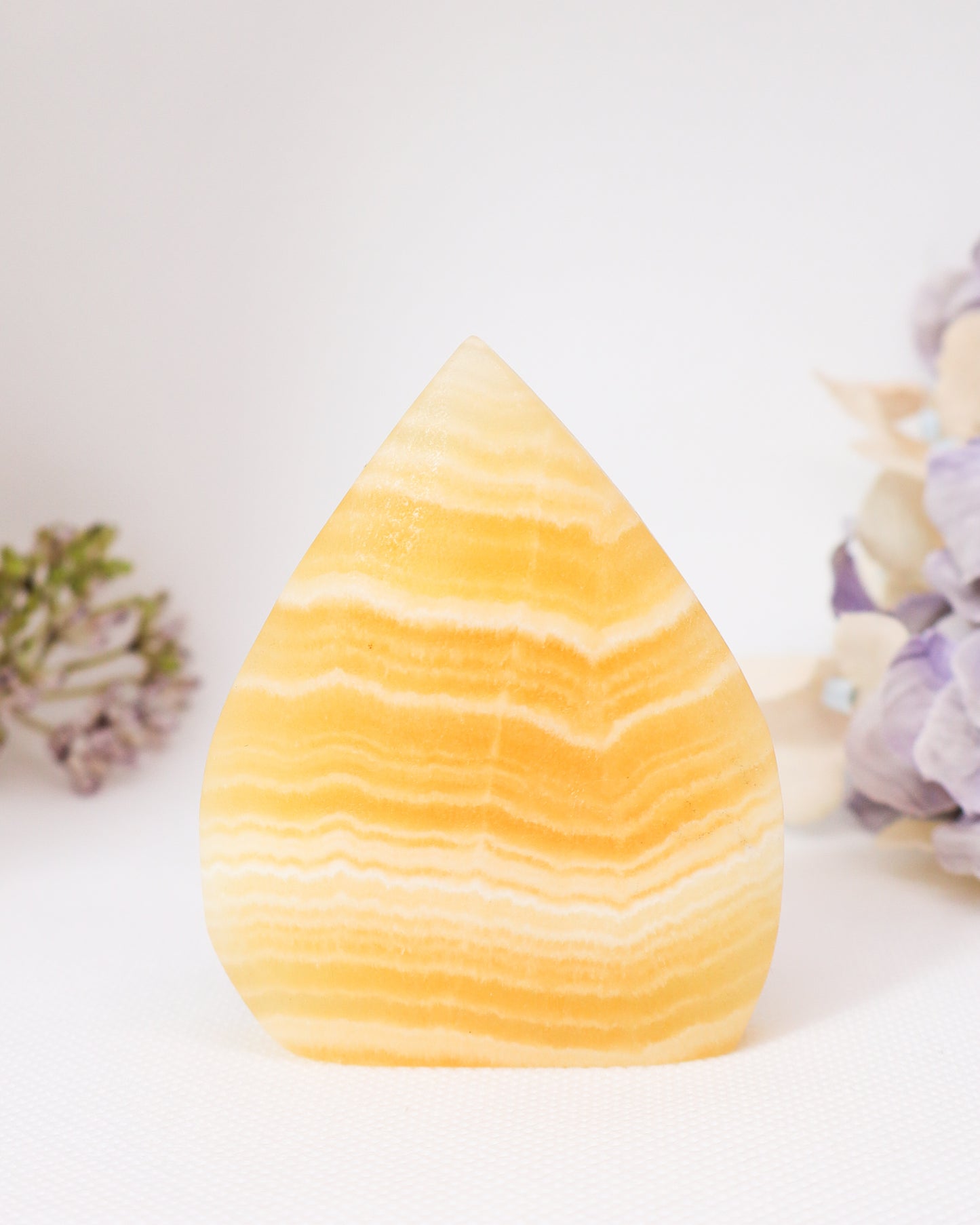 Orange Calcite Flame #1